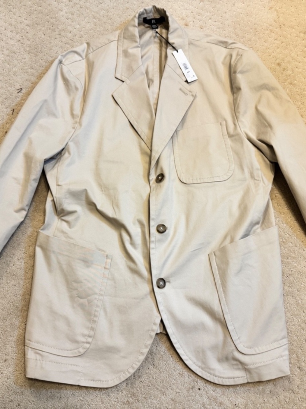 NEW Banana Republic Olimpias Italian 42S 3 Button Jacket